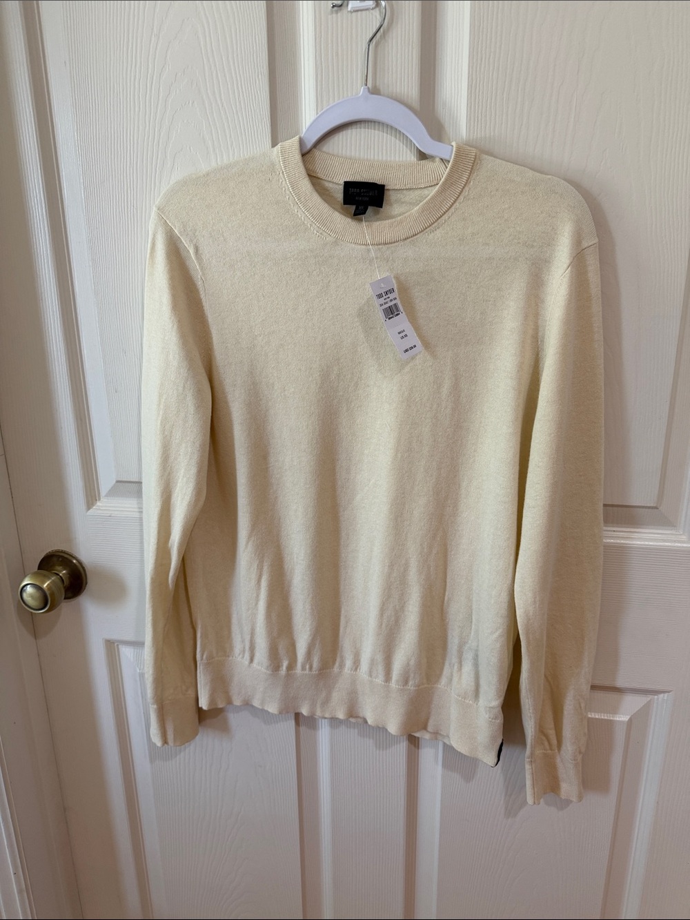 Todd Snyder Bisque Men’s Crewneck Sweater Sz XS.  New. Box6